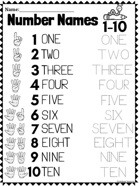 Numbers 1 20 Worksheets Spring Math Worksheets Made By Teachers