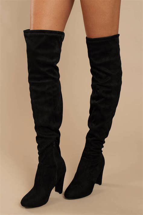 Amaya Taupe Suede Knee High Boots 27 Tobi Us