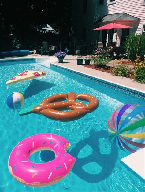 Pin By Jennifer Ringor On Summer Retro Pool Parties Summer Pool Party Cute Pool Floats