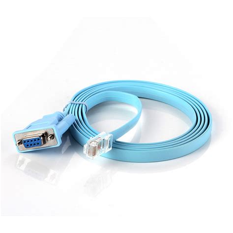 18m Db 9pin Rs232 Serial To Rj45 Cat5 Ethernet Adapter Lan Console