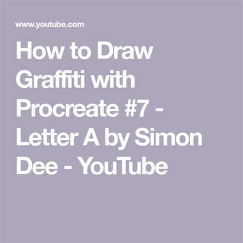 How to use 2d grid, isometric, and perspective drawing guides. How to Draw Graffiti with Procreate #7 - Letter A by Simon ...