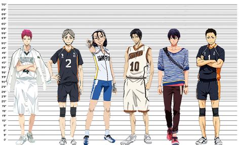 Haikyuu Characters Heights With The Serving Of A Brand New Season We