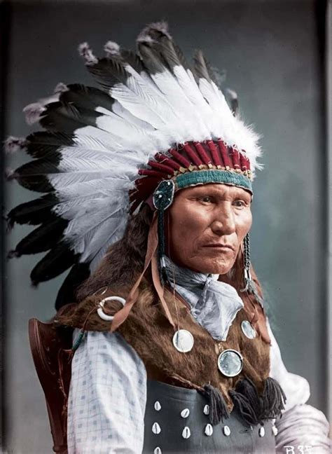 Familiar Faces Given New Life 20 Amazing Colorized Photos Of Native Americans Indianc In