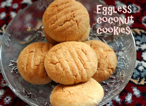 Eggless Coconut Cookies Recipe How To Make Eggless Coconut Cookies
