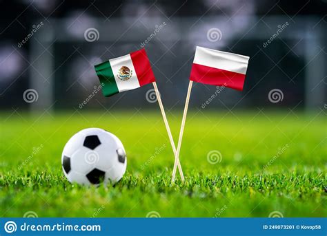 Mexico Vs. Poland, Stadium 974,, Football Match Wallpaper, Handmade National Flags and Soccer 