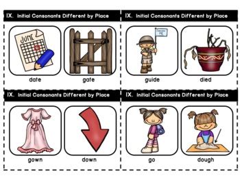 However, engaging your kids in some enjoyable english learning activities can make it easy for you to teach the language, and easy for your kindergartner to. Minimal Pair Cards for Auditory Discrimination and ...