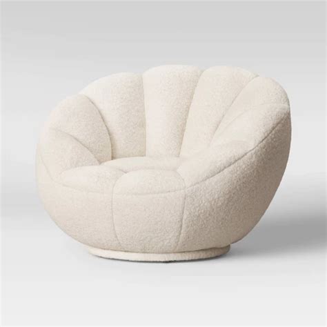 Total = $39.89 + tax! Low-Profile Swivel Tulip Chair White Sherpa - Room ...