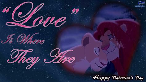 Simba And Nala Love Hd Wallpaper Valentine The Lion King 2simbas