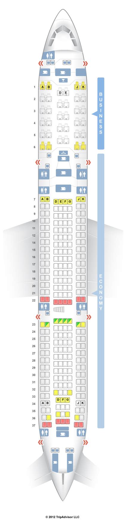 Seatguru Seat Map Turkish Airlines Airbus A340 300 343