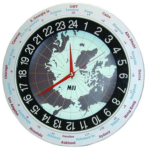 Check current local time around the world with our customizable international clock. MFJ-115 Wall Clock