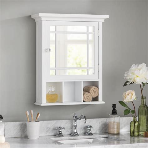 A bathroom cabinet is a cabinet in a bathroom, most often used to store hygiene products, toiletries, and sometimes also medications such that is works as an improvised medicine cabinet. Three Posts Bewley 20" x 24.13" Surface Mount Medicine ...