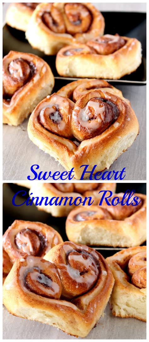 Heart Shaped Cinnamon Rolls | Sweet Heart Cinnamon Rolls | Recipe | Heart shaped cinnamon rolls ...