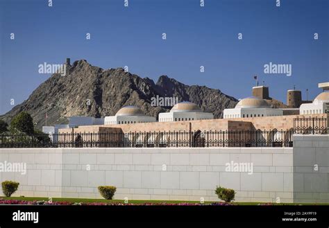 Muscat Oman Al Alam Palace Stock Photo Alamy