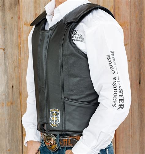 Pr8 Leather Bull Riding Vest Beastmaster Pro Rodeo Gear