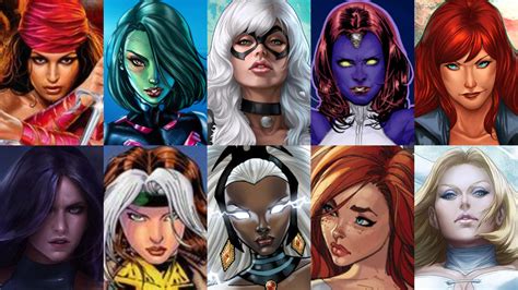 Top 10 Sexiest Marvel Female Comic Book Characters By Herocollector16