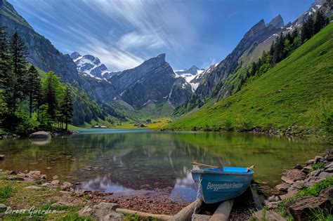 Located on the border of austria and germany. Seealpsee Foto & Bild | natur, wasser, graufilter Bilder ...