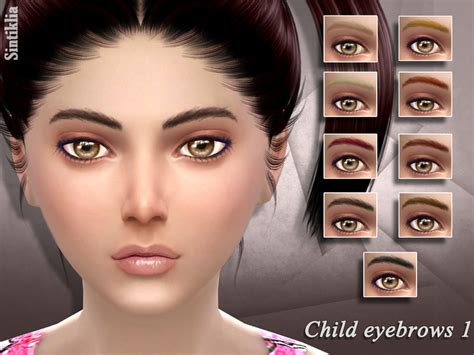 Sims 4 Ccs The Best Eyebrows For Kids By Sintiklia