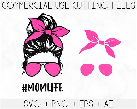 Collage Craft Supplies And Tools Momlife Png Mom Life Svg Momlife Svg Messy Bun Mom Svg Momlife