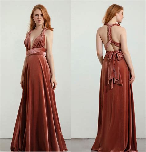 Velvet Infinity Dress 13 Colors Bridesmaids Dress Convertible Dress