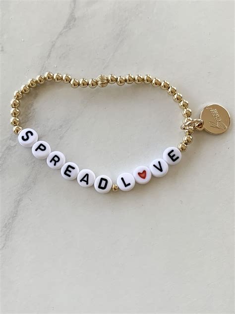 Gold Beaded Spread Love Bracelet Ollie Hinkle Heart Foundation