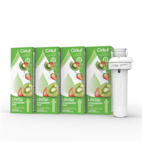 Cirkul Lifesip Strawberry Kiwi Flavor Cartridge Drink Mix 4 Pack