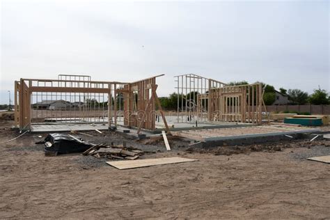 New Home Construction Framing Editorial Photography Image Of