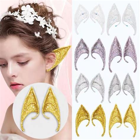 Dream Lifestyle 1pair Cosplay Fairy Pixie Elf Ears Soft Pointed Tips