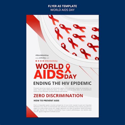 Free Psd World Aids Day Vertical Flyer Template