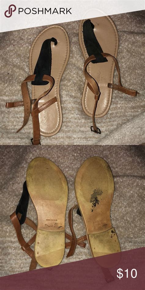 Brown & blue sandals | Blue sandals, Sandals, Brown sandals