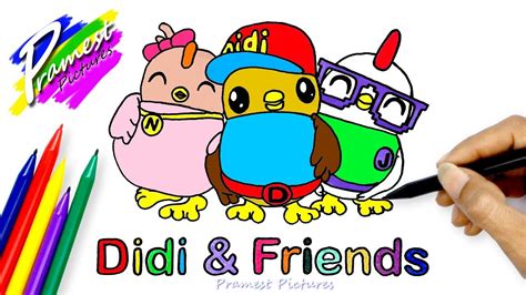 Didi And Friends Menggambar Dan Mewarnai Kartun Anak Youtube