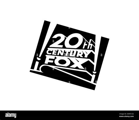 20th Century Fox Rotated Logo White Background B Stock Photo Alamy