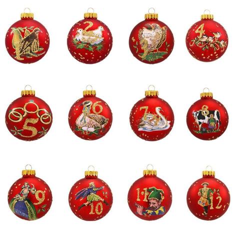 Twelve Days Of Christmas Ornaments Set Twelve Days Of Christmas