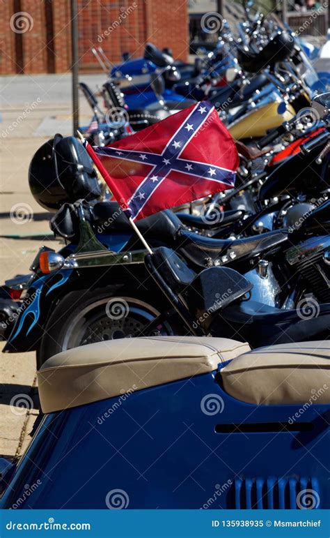Confederate Bikers Rally Stock Image Image Of Demonstration 135938935
