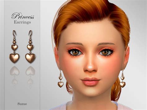The Sims Resource Princess Earrings Child