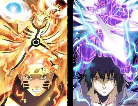 Wallpaper Naruto Vs Sasuke