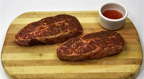 Flip the steaks using your tongs, and transfer it back to the oven to broil for another 3 minutes. Flat Iron steak (.5lbs) 10.49/lb | Maiden Creek Beef