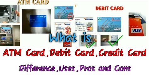 What Is Atm Card Debit Card And Credit Card 2020 Differences