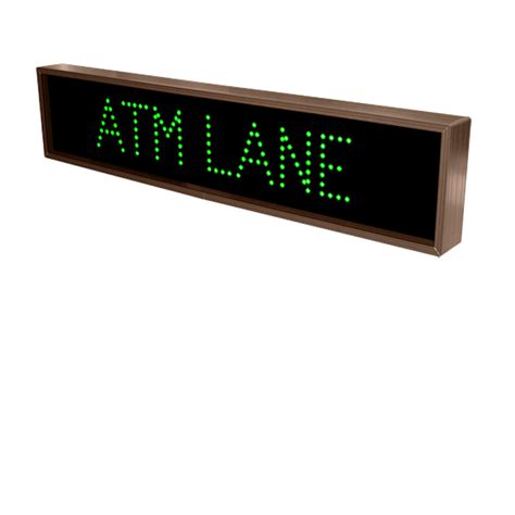 Atm Lane Led Sign 6026 Outdoor Bank Lightbox