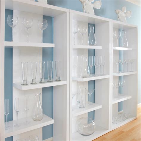 Shop small, large to narrow bookcases and standing shelves to help match any contemporary australia's best wooden shelving units and bookcases online showcasing your office the most. Maze Shelving Unit // White Lacquer - Media + Storage ...