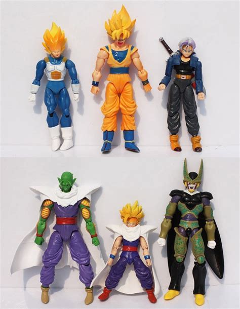 Descubre la mejor forma de comprar online. Set 6 Figuras Dragon Ball Z Articulada Goku Vegeta Gohan ...
