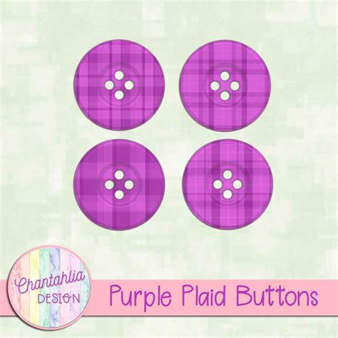 Free Purple Plaid Buttons Design Elements