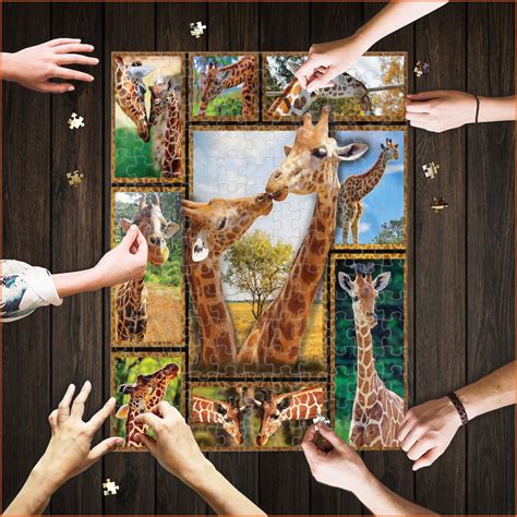 Custom Jigsaw Puzzle 3d Giraffe Perfect Ts Idea 5001000 Pieces In
