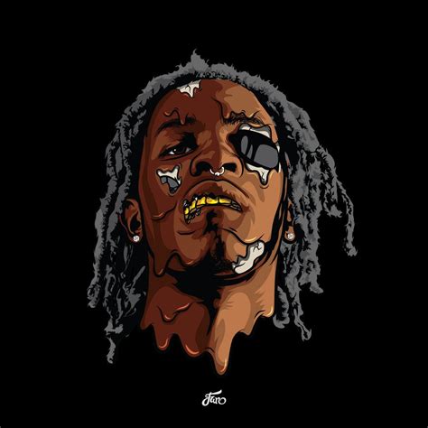 Pin By Stryker T On Hip Hop Art Rapper Art Young Thug