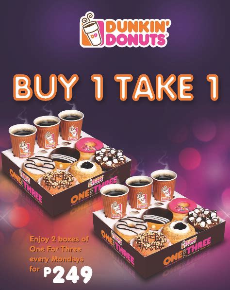 Donut Dunkin Doughnuts Box