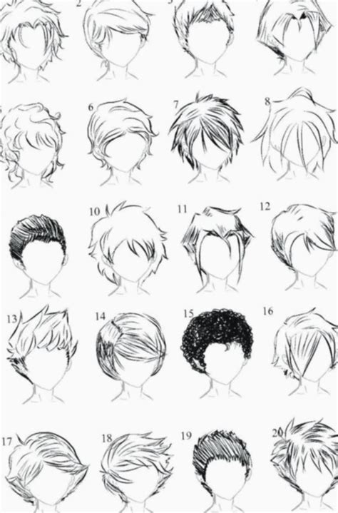 8 Anime Guys Hairstyles Messy Anime Boy Hair Boy Hair Drawing Manga Hair