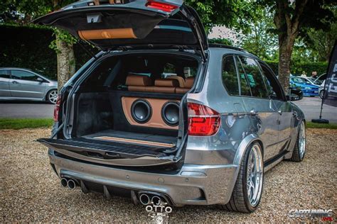 Stanced Bmw X5 E70 Subwoofers In The Trunk