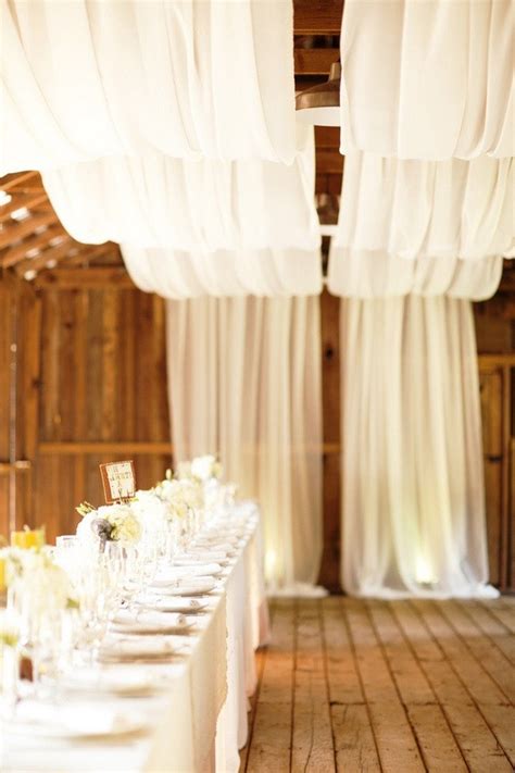 ️ 30 Rustic Barn Wedding Reception Ideas With Draped Fabric