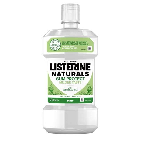 Listerine Naturals Gum Protect Mouthwash 600ml Gum Protect Listerine® Uk