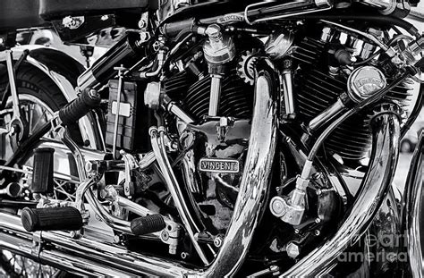 Hrd Vincent Motorcycle Engine Photograph By Tim Gainey Fine Art America