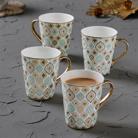 Buy Ebony Heritage Royale Zing Printed Mug Set Of 4 From Home Centre At Just Inr 8990